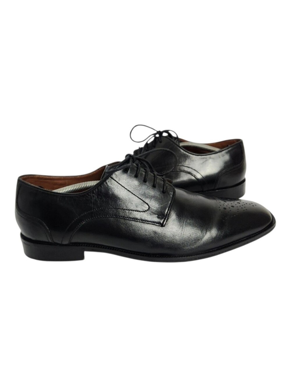 Rockport Men’s Size 12 Wingtip Oxford Black Leather Adiprene Dress Shoes K62559